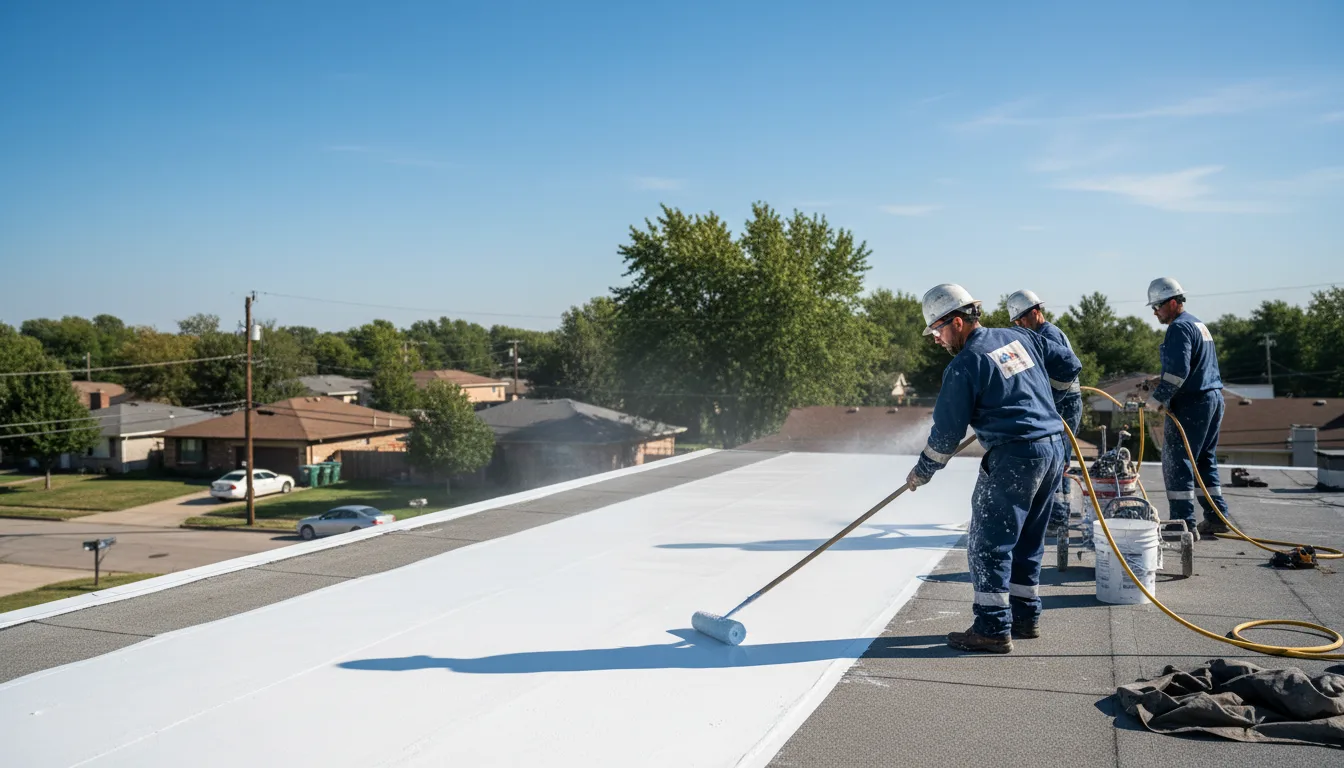 Commercial roof coating in Ballwin, MO near me
